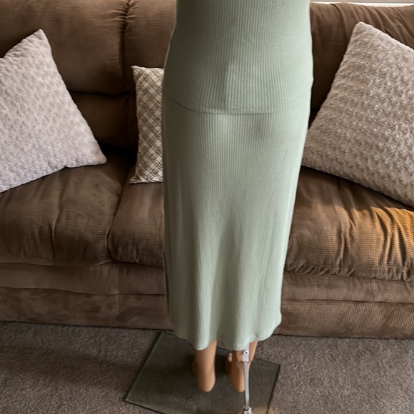 NWT Rails Reseda Green Ribbed Tank & Skirt - Picture 6 of 8